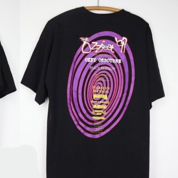 Vintage Ozzy Osbourne Tour '97 2 Sides T-Shirt, Rock Legend Music Tee Fan Gif 99 - Picture 3 of 6